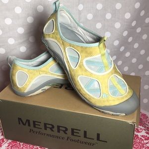 NWT Merrill Mangrove Citrus/Aqua sz 8